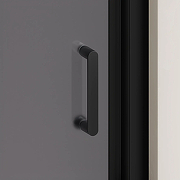 Душевая дверь RGW Passage (Пассаж) PA-14B 150 41081415-254 профиль Черный стекло матовый графит-5