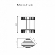 Полка корзина Grocenberg AC0076NK угловая цвет Никель-1