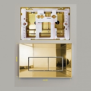 Кнопка смыва для инсталляции Grocenberg KM3070GO цвет Золото глянцевое-3