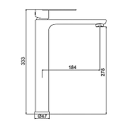 Смеситель для раковины Frap F10806-29 цвет Оружейная сталь-11