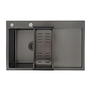 Кухонная мойка Gappo 80 GS7850-6L цвет Графит-1