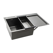 Кухонная мойка Gappo 80 GS7850-6L цвет Графит-5