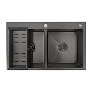 Кухонная мойка Gappo 80 GS8350-6 цвет Графит-1