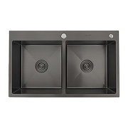Кухонная мойка Gappo 80 GS8350-6 цвет Графит-3
