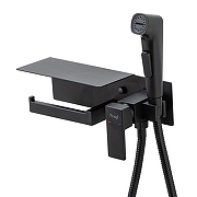 Гигиенический душ со смесителем Frap F2076-6 цвет Черный