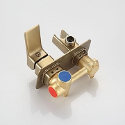 Гигиенический душ со смесителем Frap F2084-3 цвет Золотой сатин-6