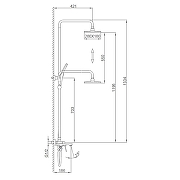 Душевая система Frap F2486-6 цвет Черный-11