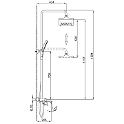 Душевая система Frap F2487-9 цвет Оружейная сталь-11