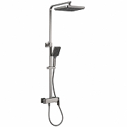 Душевая система Frap F2490-9 цвет Оружейная сталь