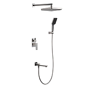 Душевая система Frap F7191-9 цвет Оружейная сталь