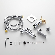 Гигиенический душ со смесителем Frap F7571 цвет Хром-10