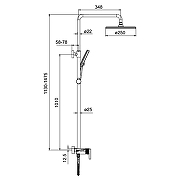 Душевая система Gappo G2495-91 цвет Хром-9