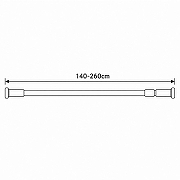 Карниз для ванной Frap F8903 цвет Хром-1