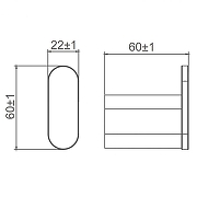 Крючок Gappo G30905-15 цвет Сатин-1