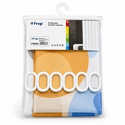 Шторка для ванны Frap 180x180 F8804 цвет Разноцветный (Круги)-1