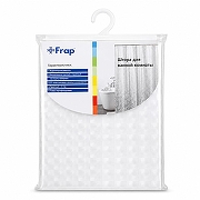 Шторка для ванны Frap 180x180 F8754 цвет Прозрачный (Клетка)-1