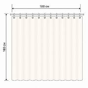 Шторка для ванны Frap 180x180 F8754 цвет Прозрачный (Клетка)-2