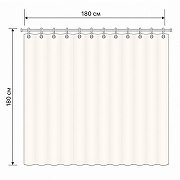 Шторка для ванны Frap 180x180 F8803 цвет Черный (Круги)-2