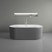 Акриловая ванна Vincea 170х80 VBT-709-1700MA цвет Антрацит матовый Белый-2