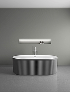 Акриловая ванна Vincea 170х80 VBT-709-1700MA цвет Антрацит матовый Белый-3