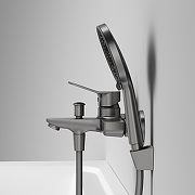 Смеситель для ванны AM.PM X-Joy F85A15155 цвет Оружейная сталь-4