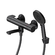 Смеситель для ванны AM.PM X-Joy F85A55122 с термостатом цвет Черный матовый