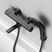 Смеситель для ванны AM.PM X-Joy F85A55122 с термостатом цвет Черный матовый-2