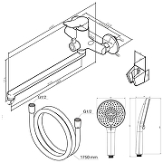Смеситель для ванны AM.PM X-Joy F85A95100 универсальный цвет Хром-9