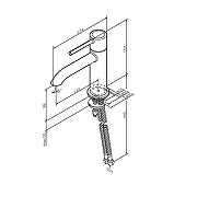 Смеситель для раковины AM.PM Libre F6002219 цвет Брашированное золото-11
