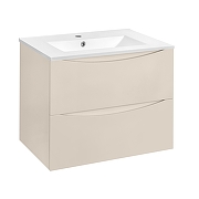 Тумба под раковину Vincea Мия Слим (Mia Slim) 60 VMC-2MC600S1MBG подвесная цвет M.Beige Soft-touch