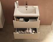 Тумба под раковину Vincea Мия Слим (Mia Slim) 60 VMC-2MC600S1MBG подвесная цвет M.Beige Soft-touch-2