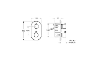 Душевая система Vitra AquaHeat (Аквахит) 458593 с термостатом цвет Хром-10