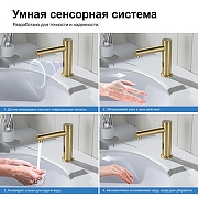 Смеситель для раковины Timo Saona 2313/17F цвет Золото матовое-5