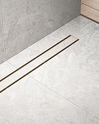 Душевой лоток Timo Drain System 70 DS230207/19 с решеткой цвет Розовое золото / под плитку-4