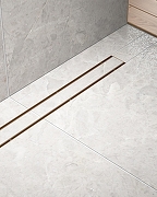Душевой лоток Timo Drain System 90 DS230209/19 с решеткой цвет Розовое золото / под плитку-4