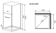 Душевая кабина Timo Premium Ilma 100x100 ILMA601 без гидромассажа-3