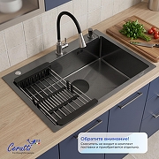 Кухонная мойка Ceruttispa Gloria 70 CT12248 цвет Графит-2
