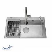 Кухонная мойка Ceruttispa Gloria 70 CT12249 цвет Хром матовый