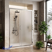 Душевая дверь Ceruttispa Gloria 120 GLORIA D120F профиль Хром стекло матовое-4