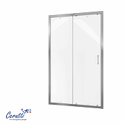 Душевая дверь Ceruttispa Gloria 120 GLORIA D120F профиль Хром стекло матовое-6