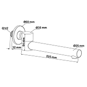 Излив для смесителя Swedbe Платта/Platta 5513B цвет Черный матовый-5