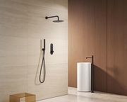 Душевая система SantiLine SL-9016MB с термостатом цвет Черный матовый-1