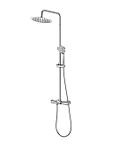 Душевая система SantiLine SL-9006 с термостатом цвет Хром