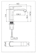 Смеситель для раковины SantiLine SL-9001 цвет Хром-1