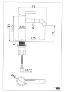Смеситель для раковины SantiLine SL-9003 цвет Хром-2
