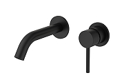 Смеситель для раковины SantiLine SL-9005MB цвет Черный матовый
