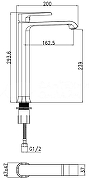 Смеситель для раковины SantiLine SL-9002 цвет Хром-1