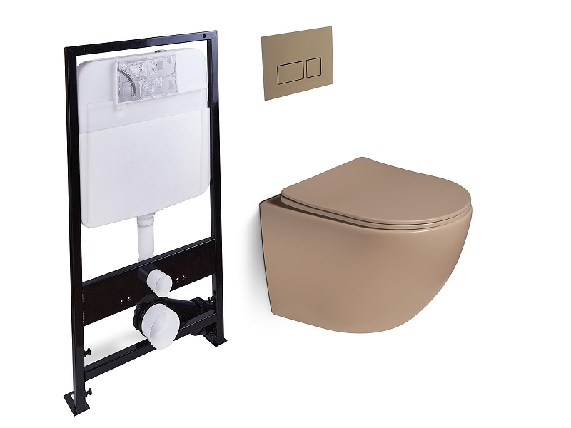 Унитаз с инсталляцией SantiLine SL-5005T-KH+SL-01/KH 