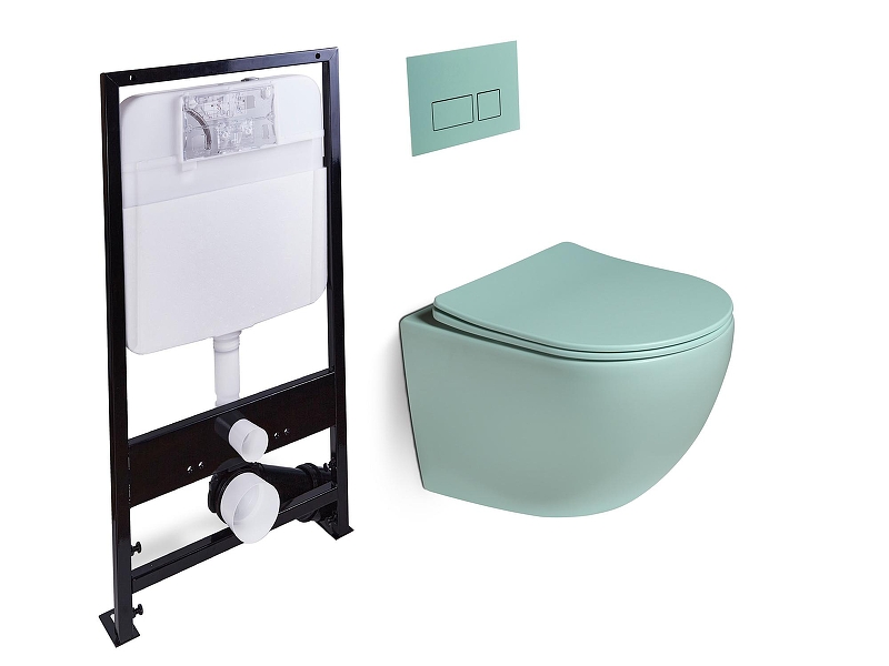 Унитаз с инсталляцией SantiLine SL-5005T-LG+SL-01/LG 