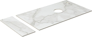 Столешница под раковину Aquanet Nova Lite Loft 75 R АВ01 261852 Белый мрамор